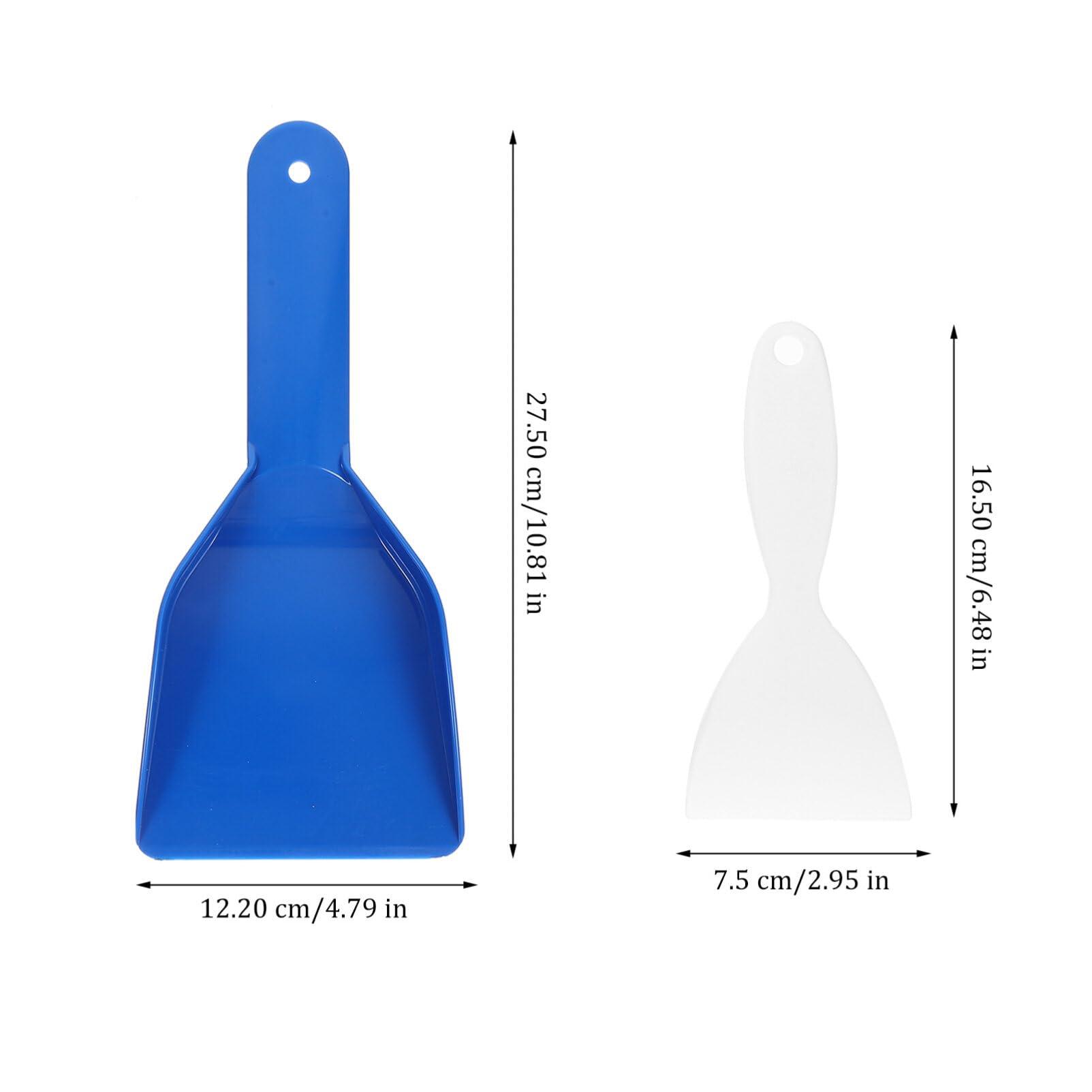 Happyyami Happyyami 3pcs Plastic Freezer Scraper Car Snow Scraper Ice Scraper for Refrigerator Frost Remover Tools Flat Freezer Removal Fridge Defroster Ice Removal Scooper Snow Plow Household Pp