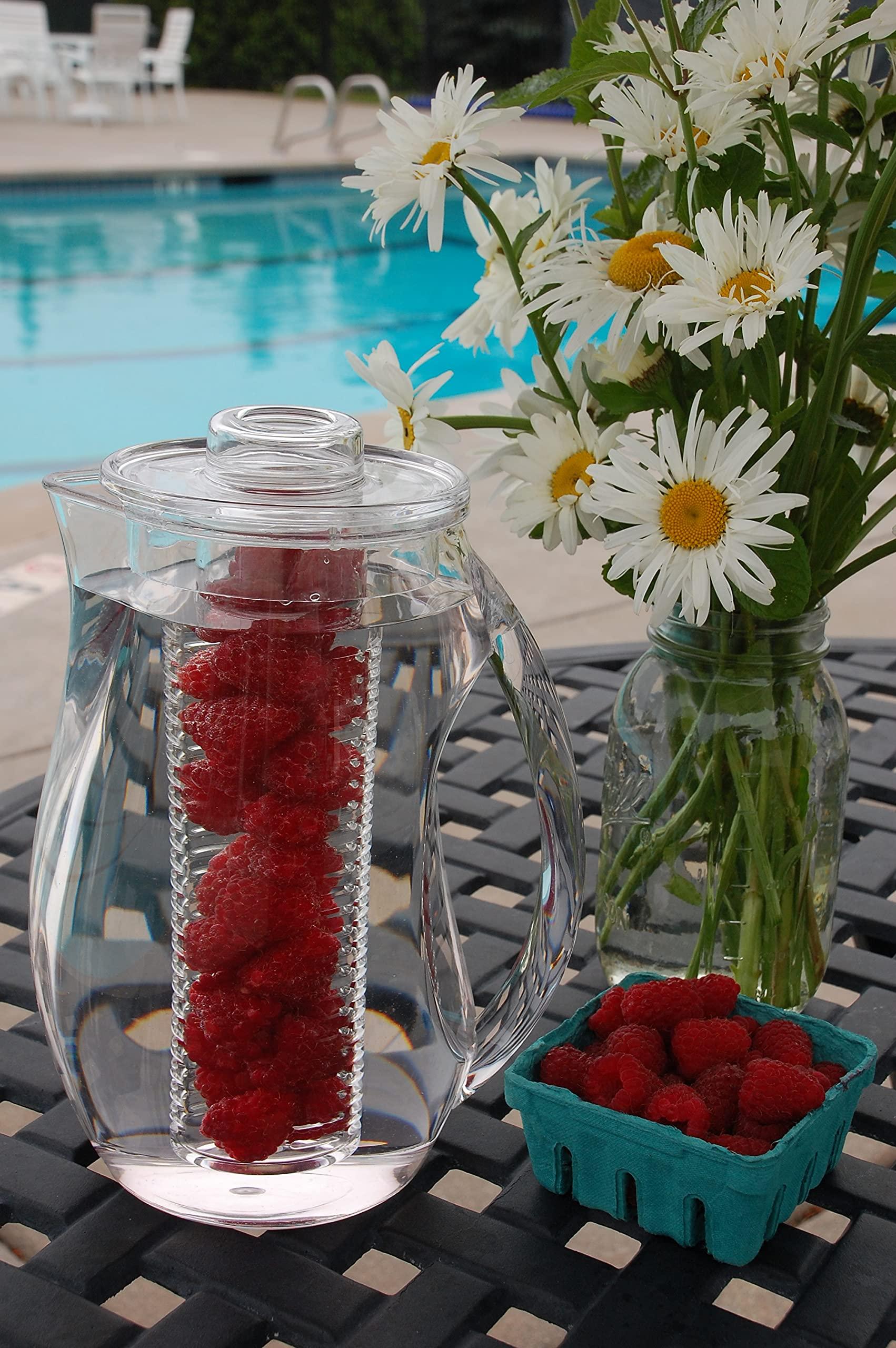 Prodyne Prodyne Fruit Infusion Flavor Pitcher, Clear, 93 oz.