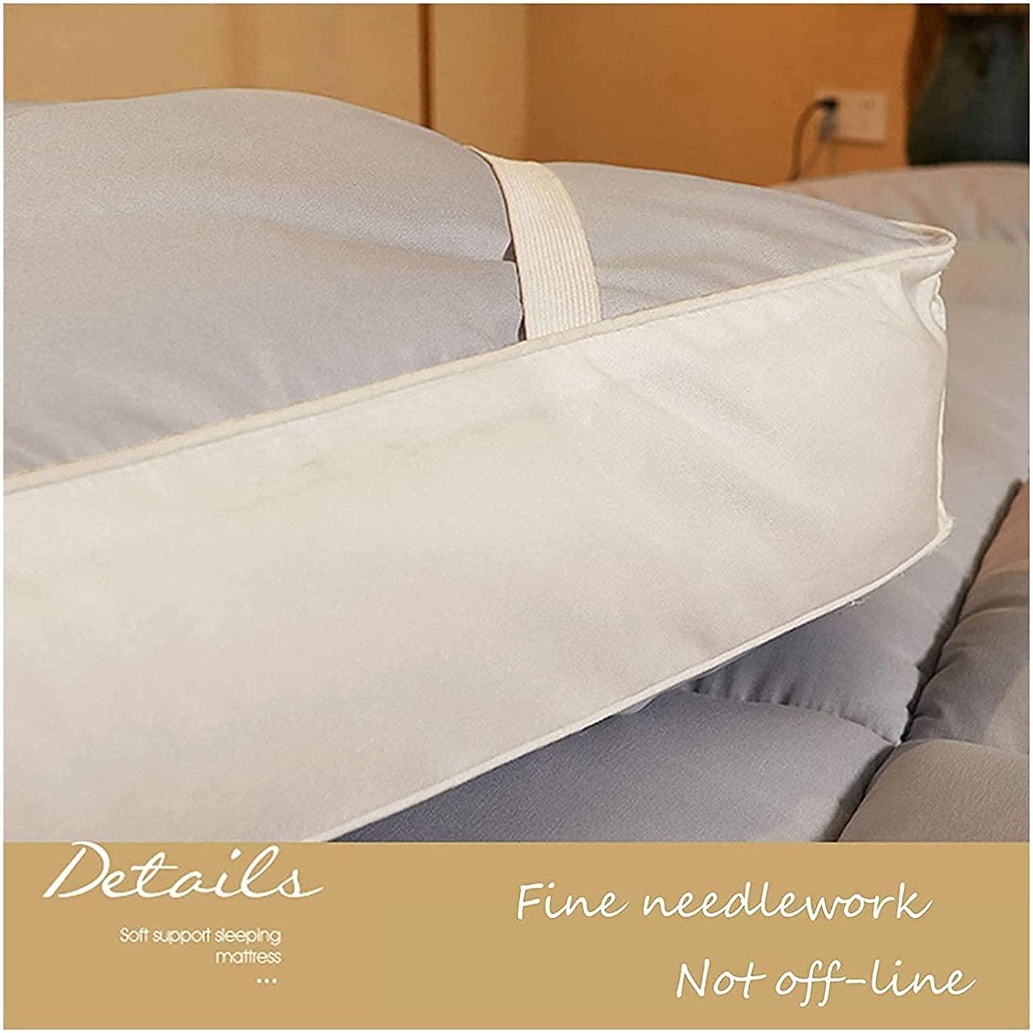 DOOGL DOOGL Japanese Floor Futon Mattress, Tatami Floor Mat Portable Camping Mattress Kids Sleeping Pad Foldable Roll Up Floor Couch Bed with Mattress Protector (Pink,Queen)