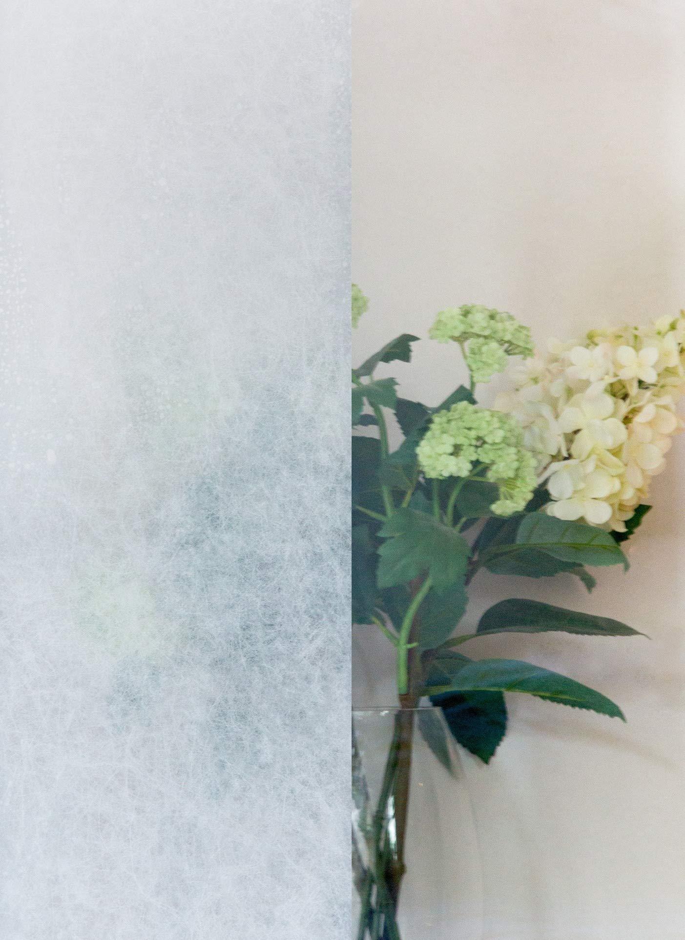 d-c-fix d-c-fix Window Privacy Film Ricepaper Premium Static Cling Removable Two Way Day and Night Sun UV-Blocking Decorative Vinyl Covering for Bathroom, Home & Glass Door - Decal Sticker 35.4\" x 59\"