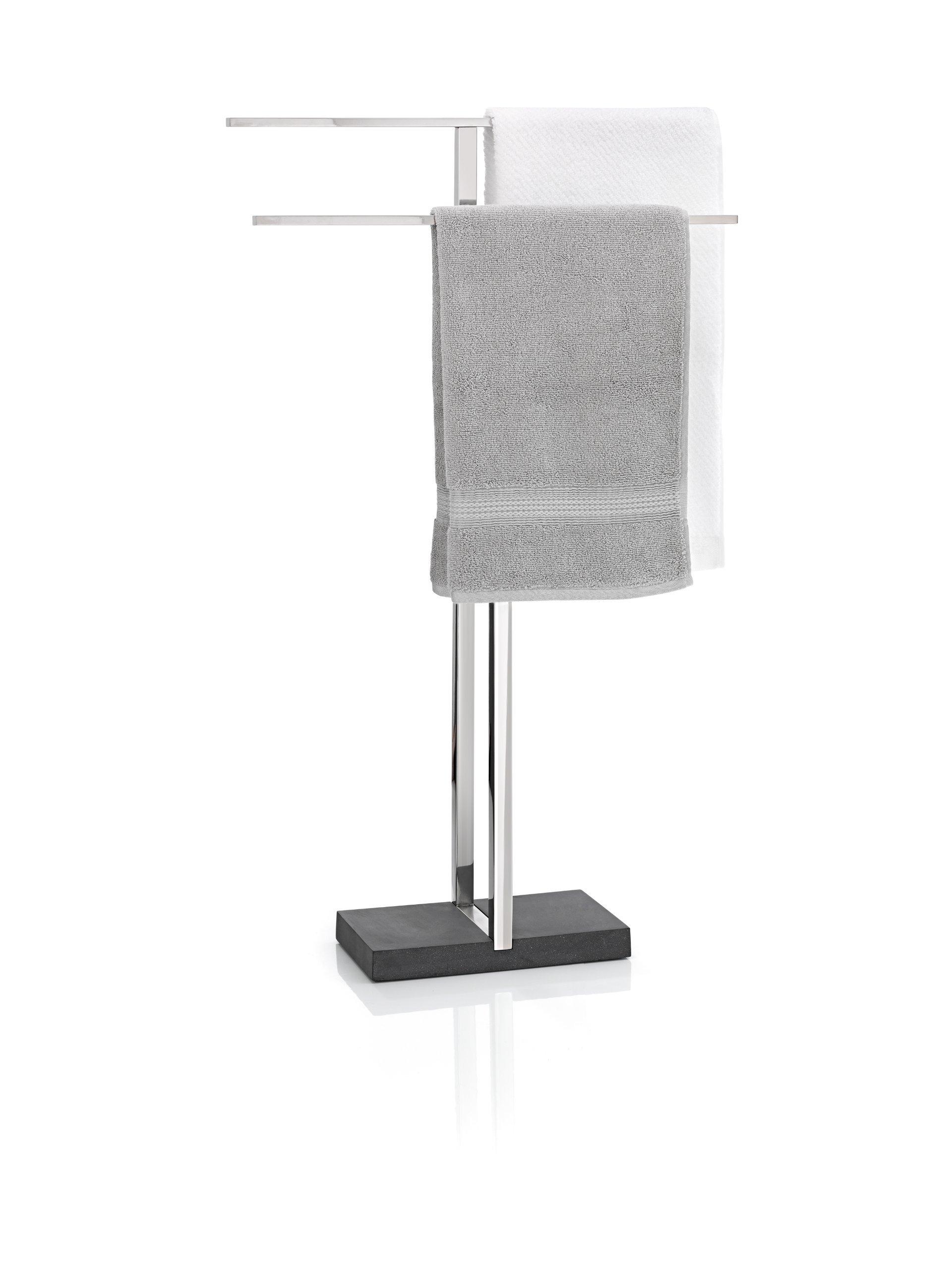 Blomus Blomus Floor Standing Towel Rack Stand, Polished Stainless Steel