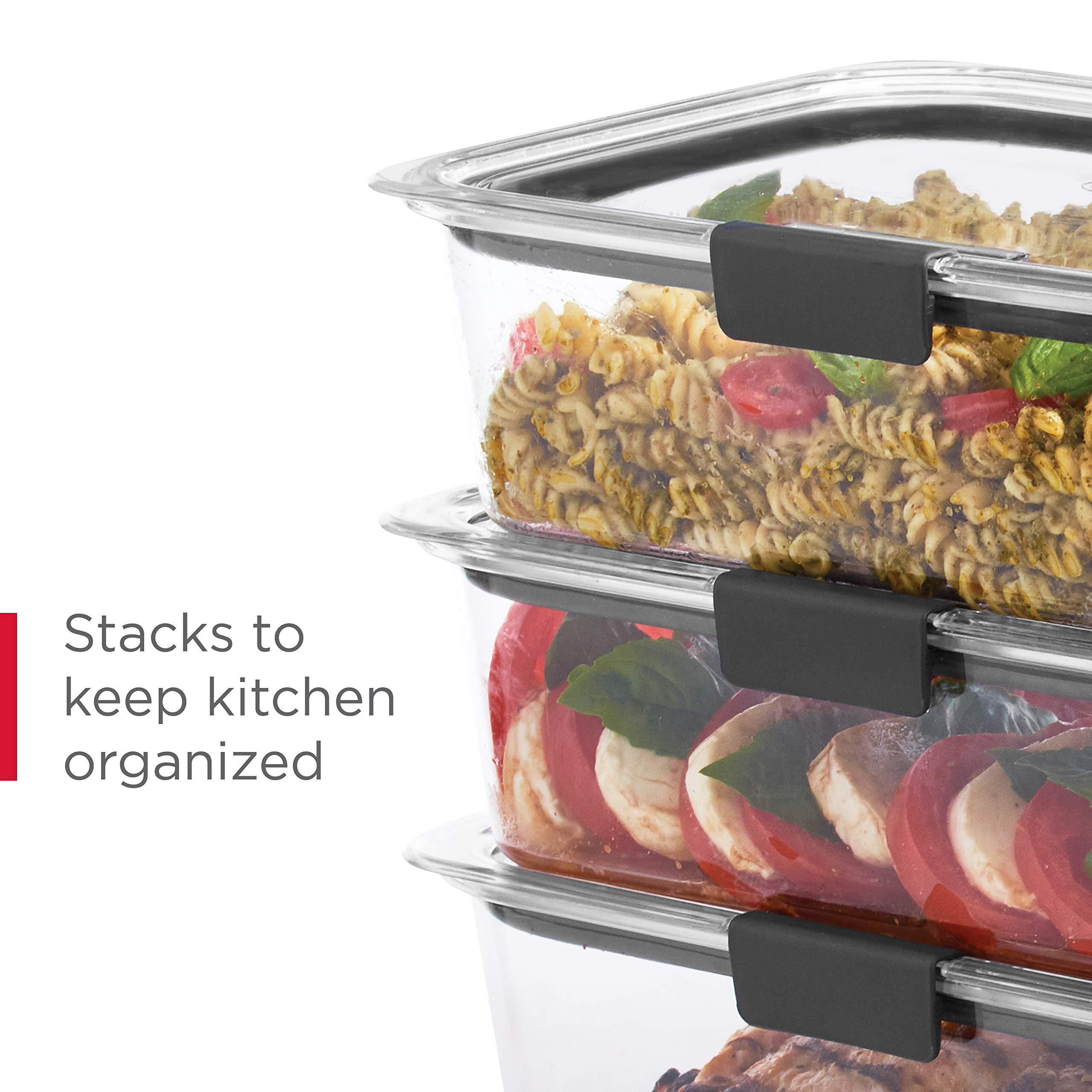 Rubbermaid Rubbermaid Brilliance BPA Free 44-Piece Food Storage Containers Set, Airtight, Leak-Proof, with Lids for Meal Prep, Lunch, and Leftovers