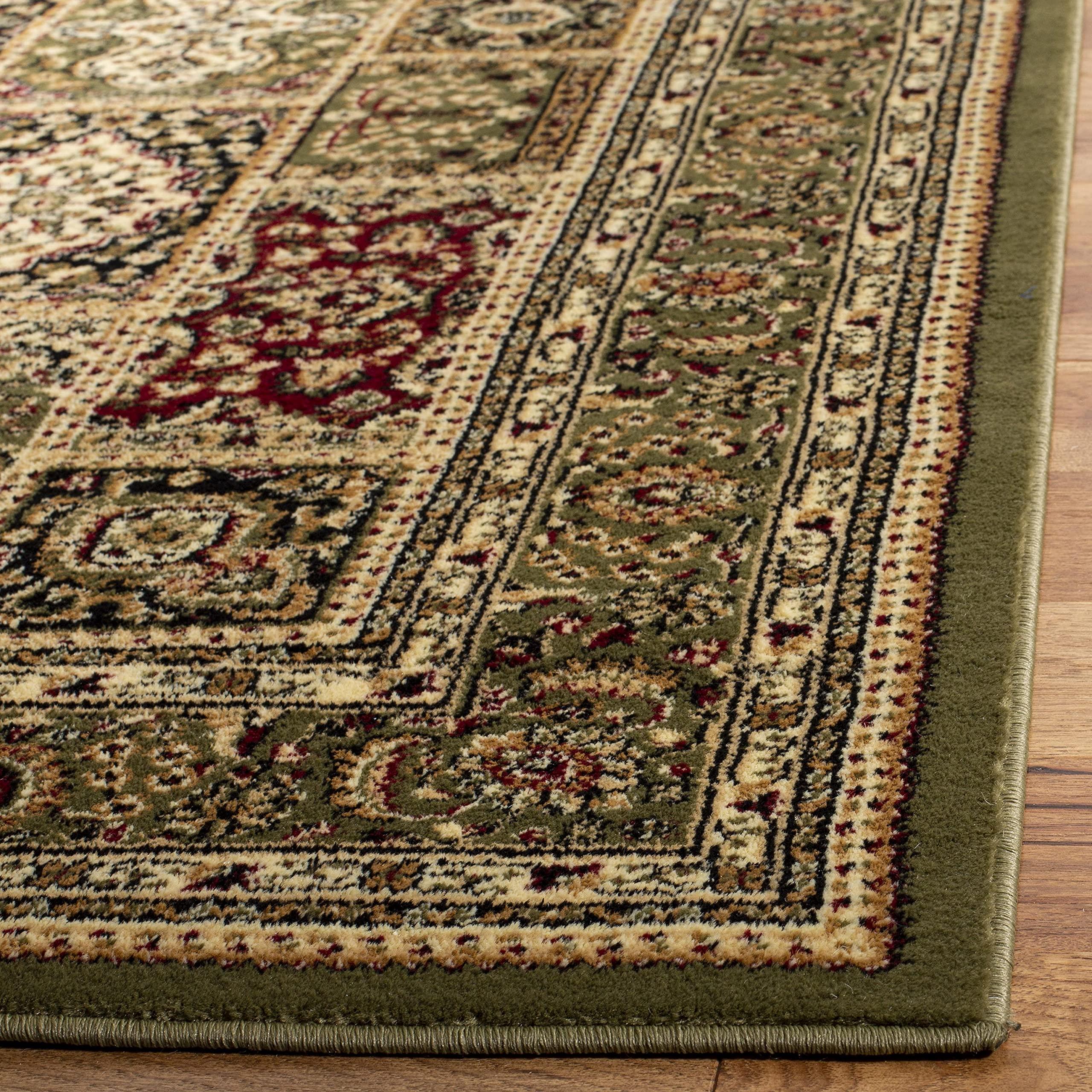 Safavieh SAFAVIEH Lyndhurst Collection X-Large Area Rug - 12' x 18', Multi & Green, Traditional Oriental Design, Non-Shedding & Easy Care, Ideal for High Traffic Areas in Living Room, Bedroom (LNH217A)