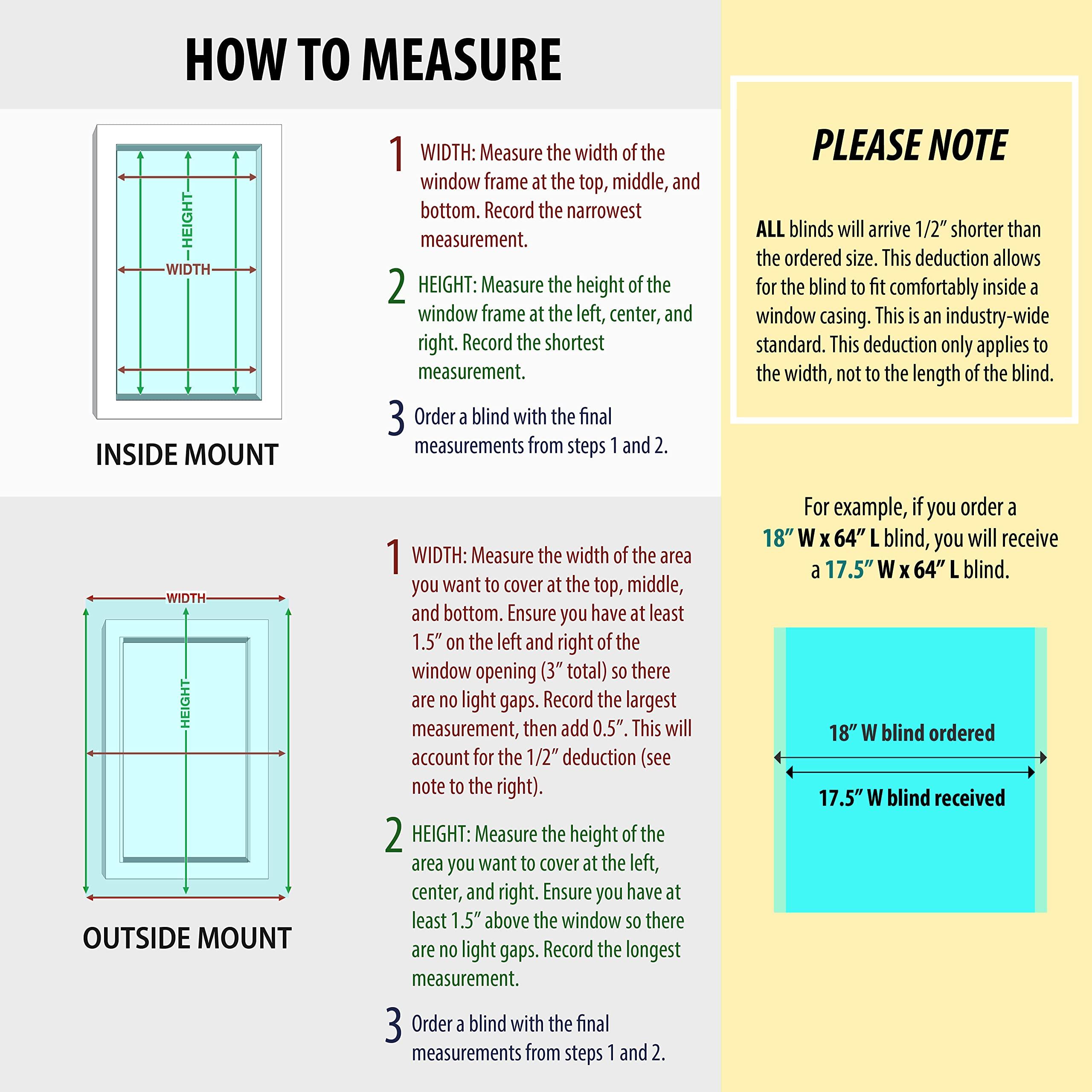 Lumino 2 Inch Cordless Room Darkening Faux Wood Blind - 55" W x 48" L - White, Over 1,000 Custom Sizes Starting at 18.97, Inside or Outside Mount, Venetian Shades for Interior Windows by Lumino