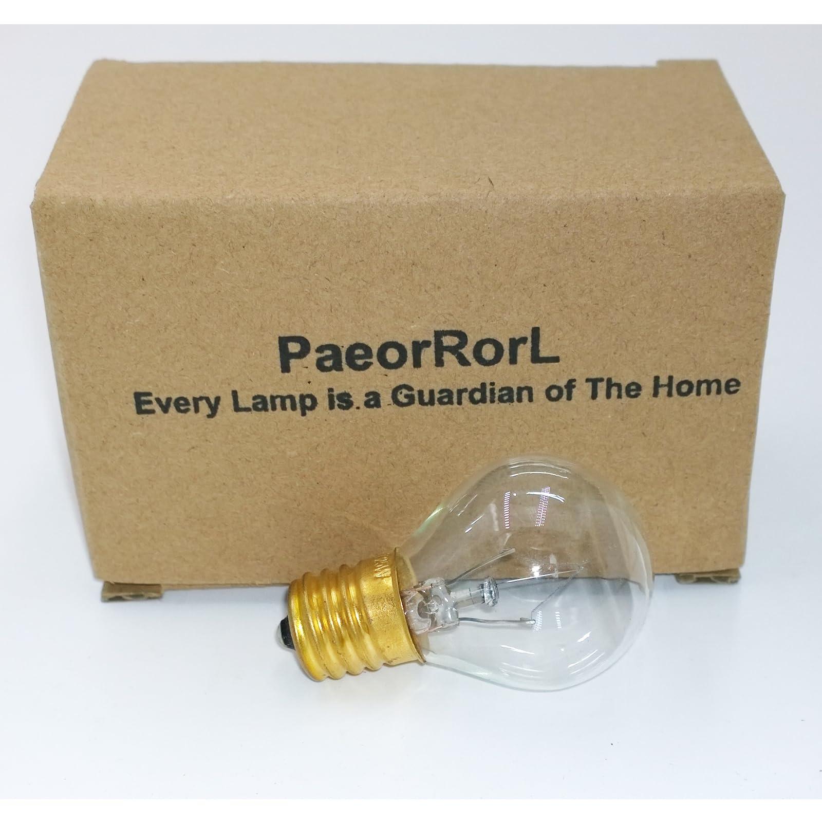 PaeorRorL Lava Lamp Light Bulb S11 25W E17 Base Replacement Bulbs for 14.5 Inch Lava Lamps and Glitter Lamps,120 Volt,Dimmable,2700K Warm White,6 Pack