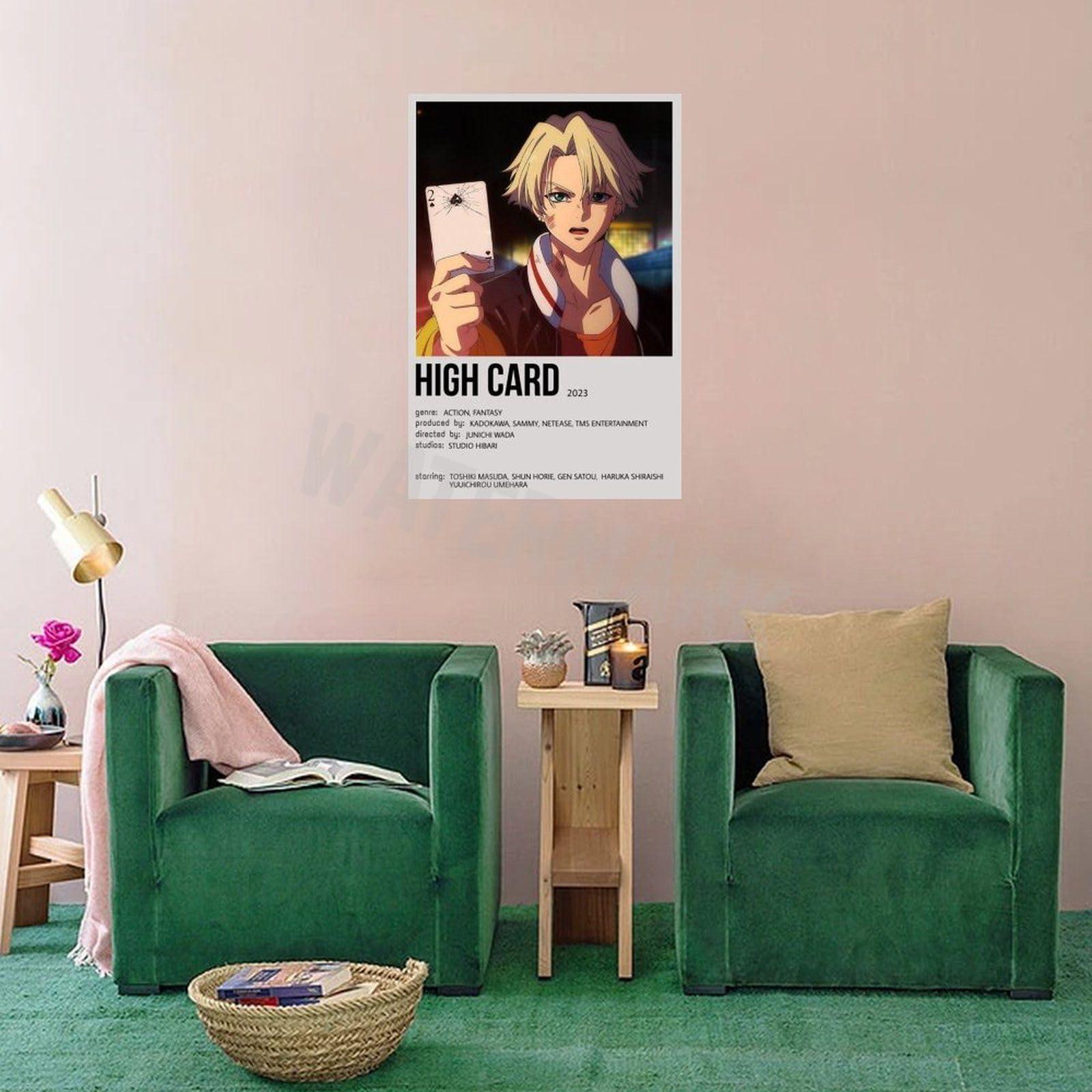 AANAN Anime Poster High Card Minimalist Anime Art Poster Home Living Room Bedroom Decoration Gift Printing Art Poster Unframe-style 16x24inch(40x60cm)