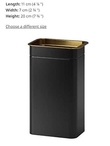 Ikea IKEA Coffee/ Tea Tin Used For Storage The Coffee, Tea Powder, Other Dry Foods (11x7x20)Cm