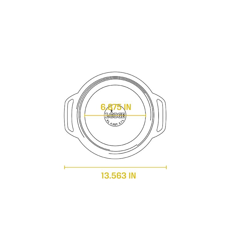 Lodge Lodge 6 Quart Enameled Cast Iron Dutch Oven with Lid Dual Handles Oven Safe up to 500 F or on Stovetop - Use to Marinate, Cook, Bake, Refrigerate and Serve Island Spice Red