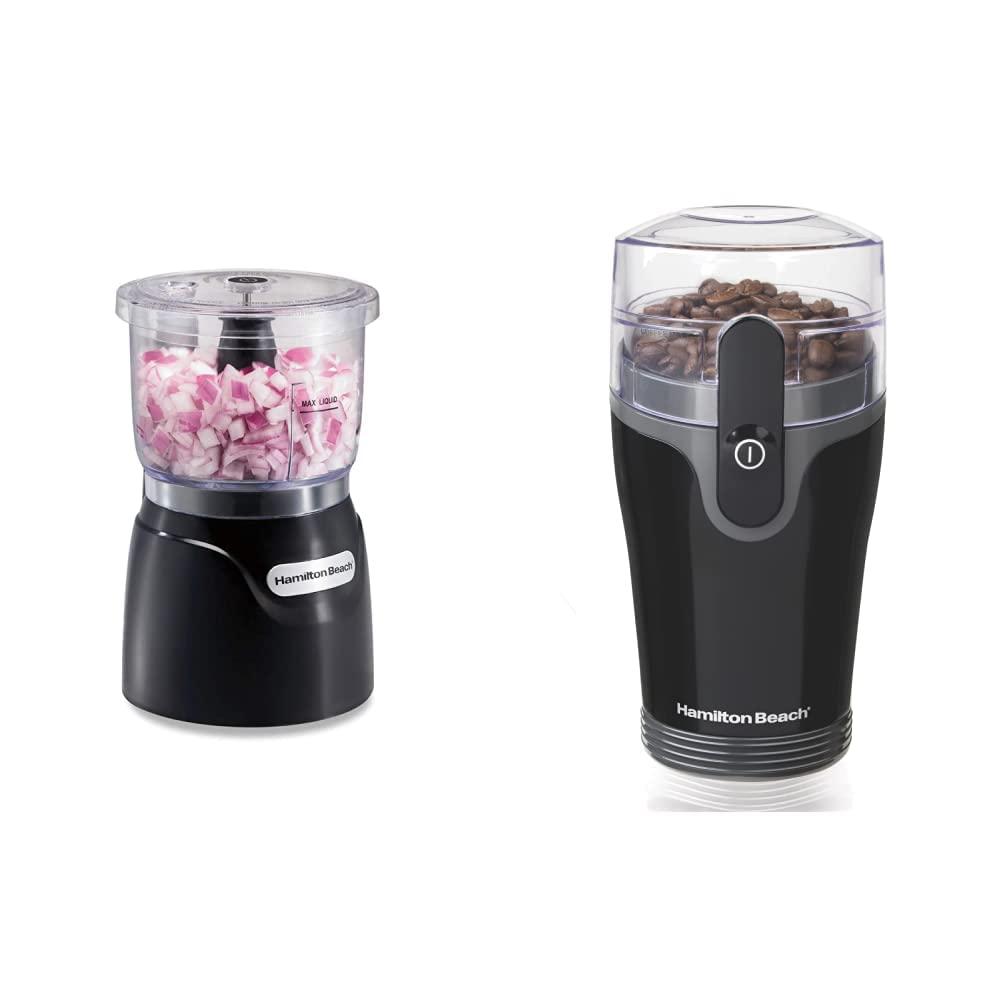 Hamilton Beach Hamilton Beach Electric Vegetable Chopper & Mini Food Processor (72850) and Coffee Grinder for Beans and Spices