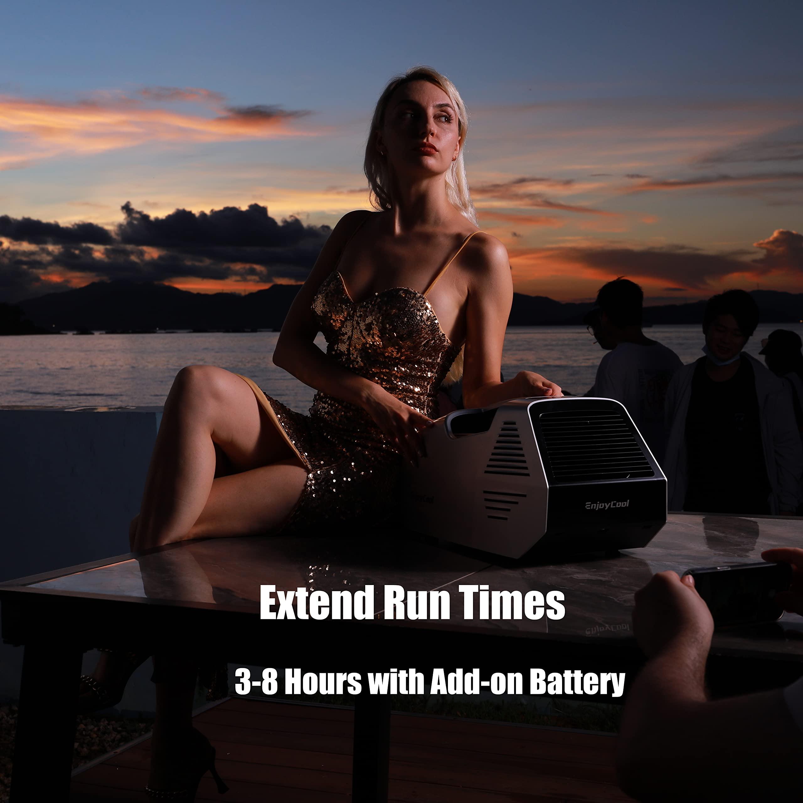 Drecolotvte portable air conditioners 2380BTU's tent air conditioner of fast cooling with extended & custom run times ultralight portable air conditioner outdoor air conditioner mini portable air conditioner 24 volt dc air conditioner air cooler portable air con