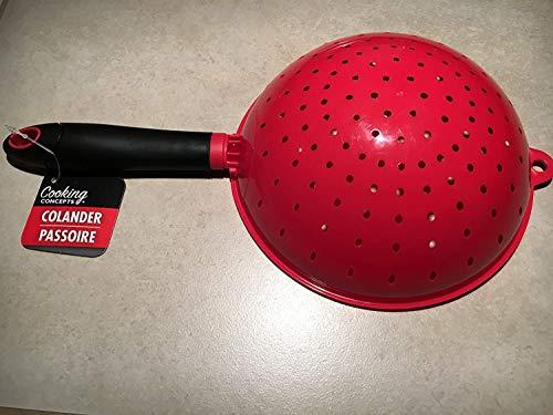 Greenbrier International 7" diameter colander strainer Kitchen Tool red with black handle