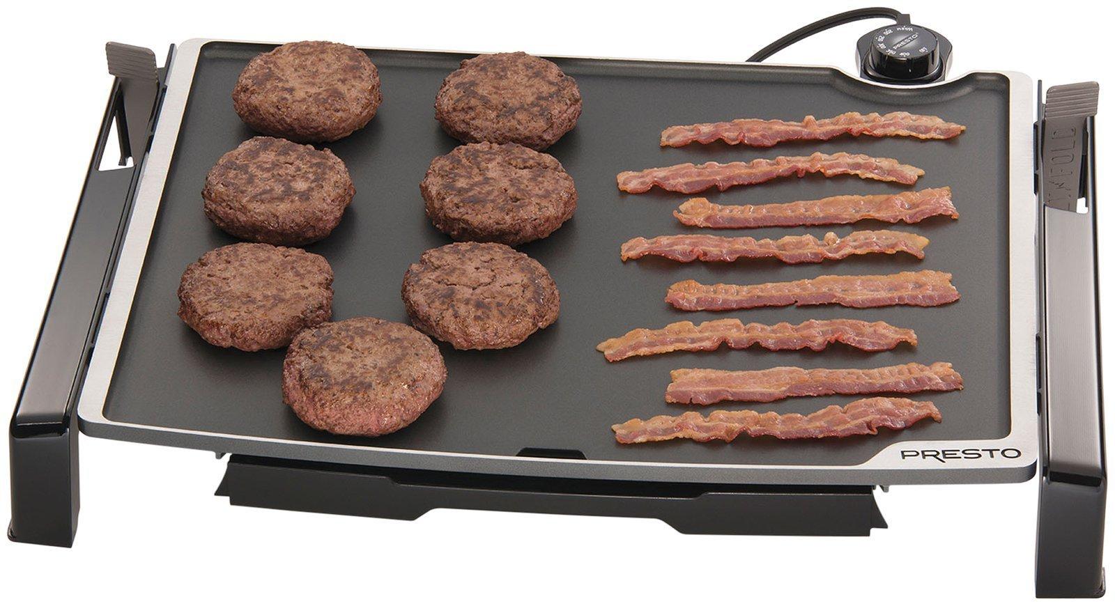Presto Presto 07073 Electric Tilt-N-fold Griddle, 19", Black