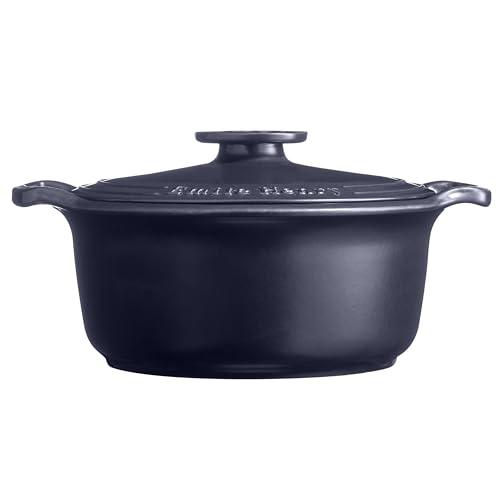 Emile Henry USA Emile Henry Made in France SUBLIME Ceramic 4 qt. Round Dutch Oven, Indigo