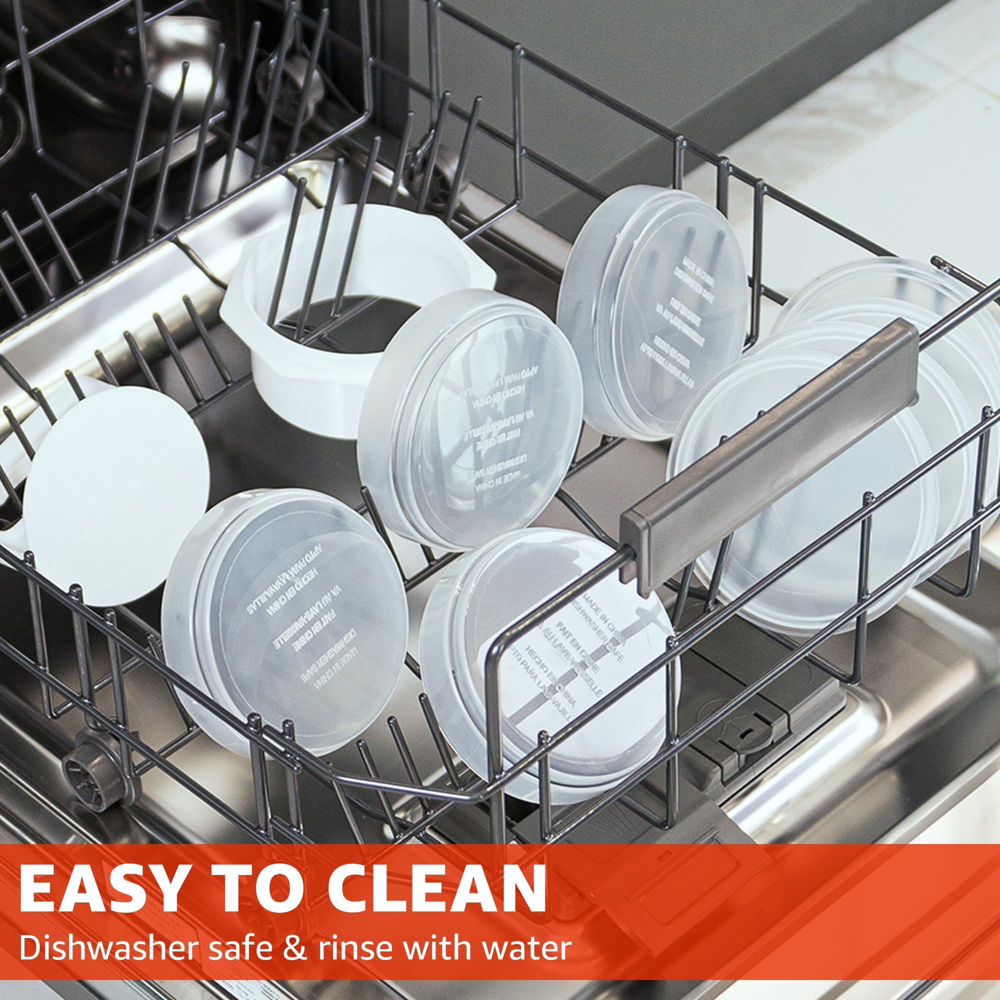 Miles Kimball Mission Gallery Hamburger Press Patty Maker - 4 in1, Burger Mold, Patty Press, 4 Storage Containers, 100 Round Papers - Hamburger Patty Maker Tool for BBQ - Burger Shaper for Meat, Veggie Patties