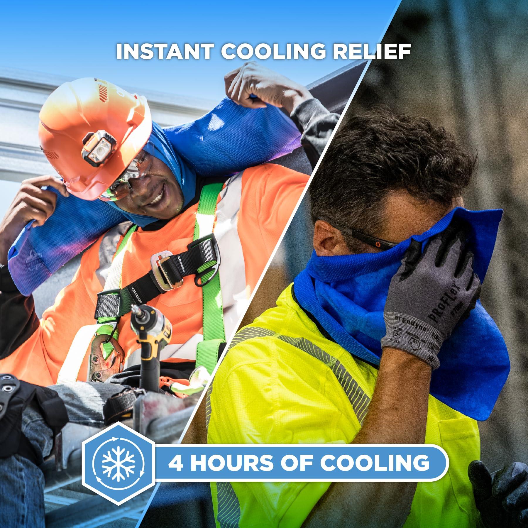 Ergodyne Ergodyne Chill-Its 6602 Evaporative Cooling Towel, Blue 13 inches x 29.5 inches