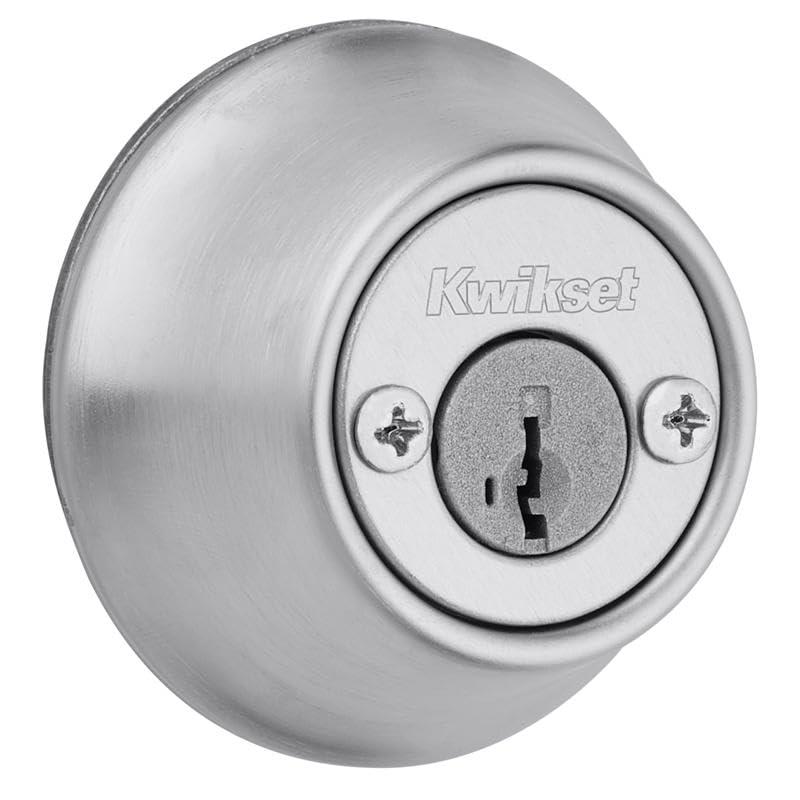 Kwikset Kwikset SmartKey Security Satin Chrome Metal Double Cylinder Deadbolt