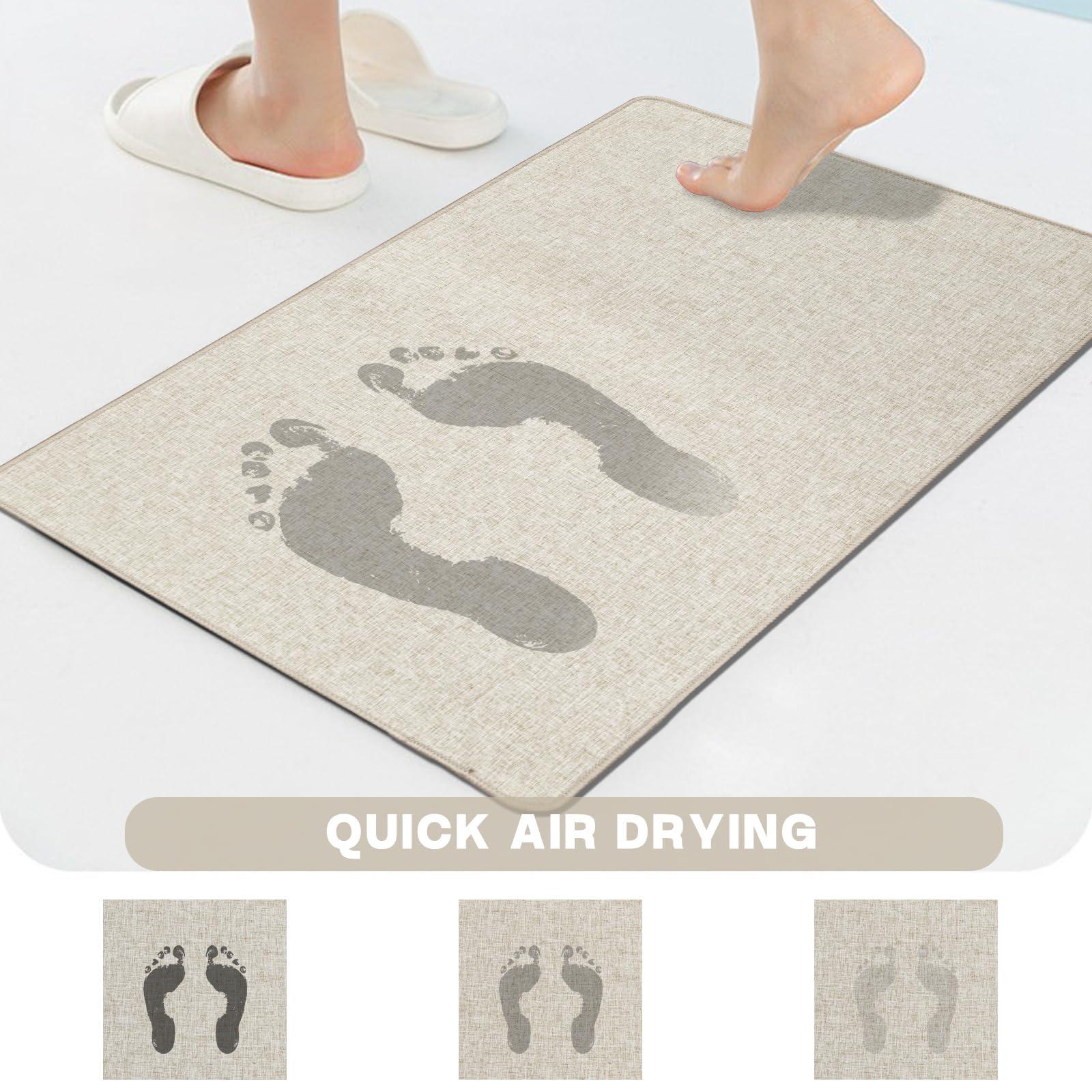 Yancorp Yancorp 2\'x3\' Ultra Thin Door Mat Indoor for Inside Entry Way Very Thin Floor Mats Fit Under Door Ultra Thin Beige Bath Mat Under Door Super Thin Front Door Mat Outdoor Rug Non Slip Washable