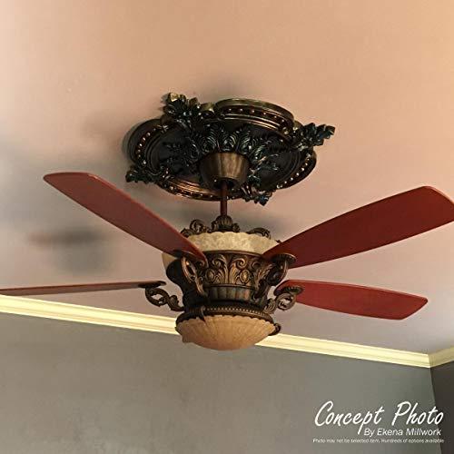 Ekena Millwork Ekena Millwork CM07ALCYF Small Alexandria Ceiling Medallion, 7 7/8\"OD x 3/4\"P (Fits Canopies up to 4 5/8\"), Hand-Painted Clear Yellow