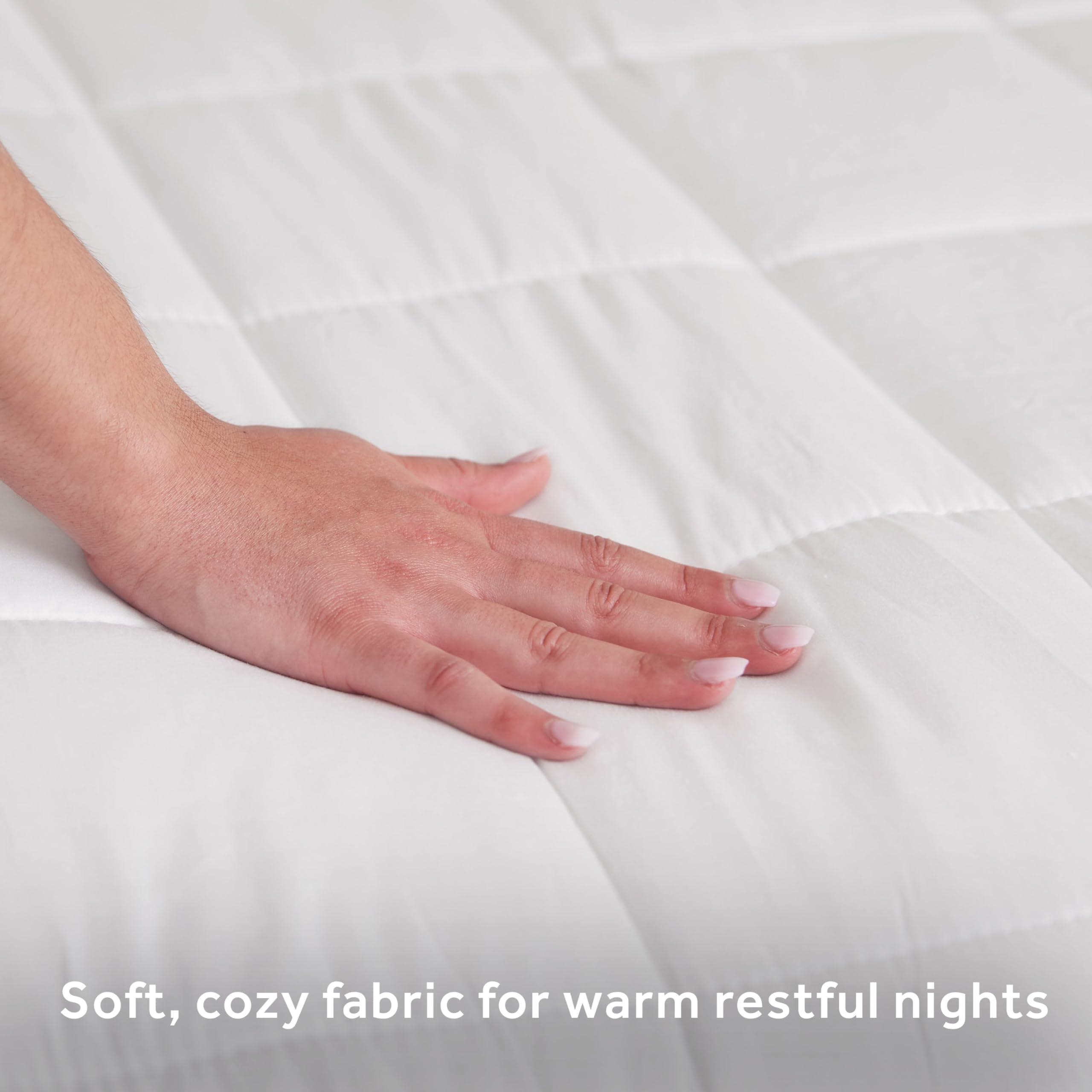 Sunbeam Sunbeam Restful Premium Quilted Heated Mattress Pad - King White