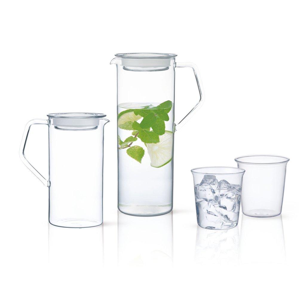 KINTO() KINTO CAST 21676 Water Jug, 25.5 fl oz (750 ml), Heat-resistant Glass, Microwave and Dishwasher Safe