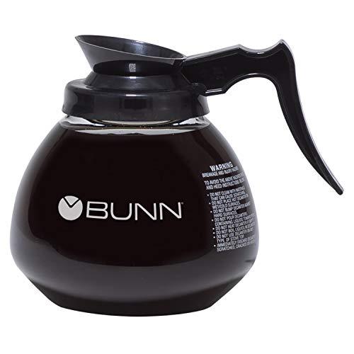 BUNN BUNN Glass Commercial 12-Cup Coffee Decanter, Black, 42400.0106