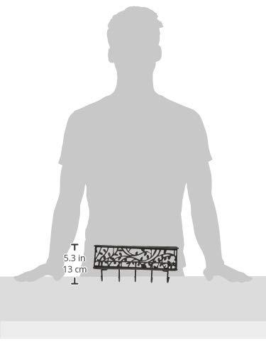 DII DII Wall Mounted Mail, Letter & Key Holder, Gray, Medium