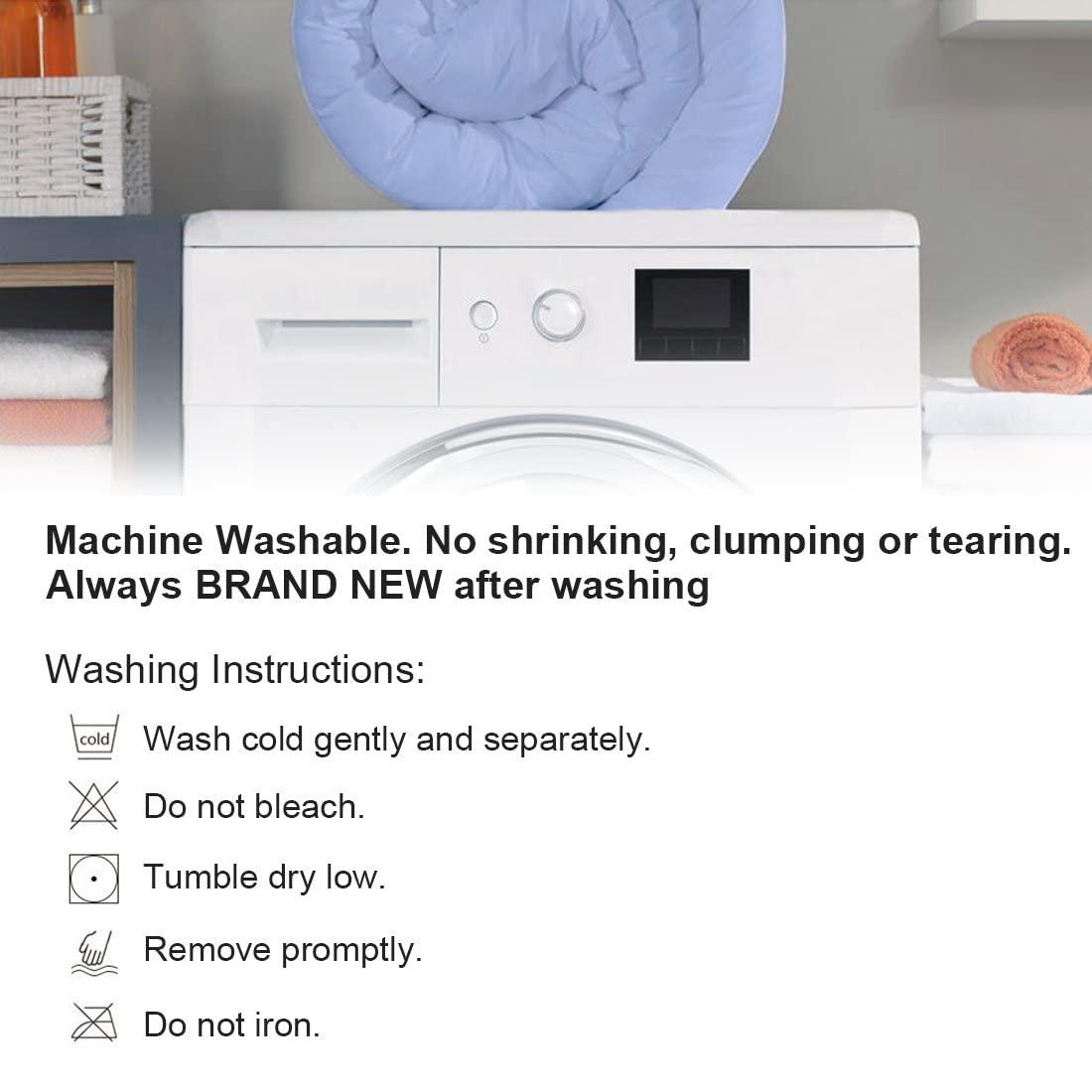 The OutNeT The OutNeT All Season Hypoallergenic Luxurious Down Alternative Cotton Comforter, Ultra-Soft 750 Fill-Power Super King Size Measure 110\" x 96\", Ligth Blue