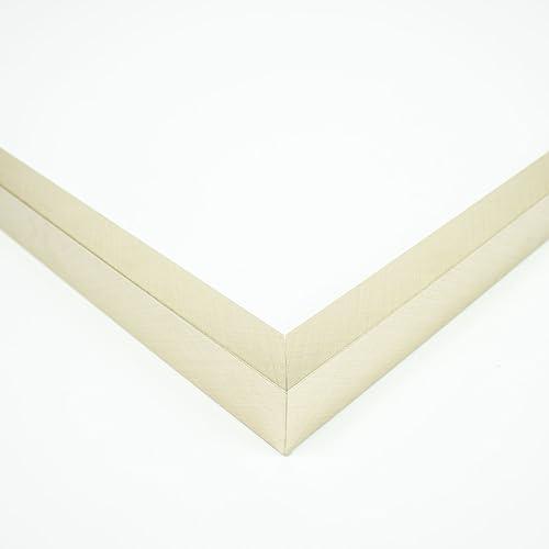 CustomPictureFrames.com 30x23 Frame Silver Solid Wood Picture Frame Width 1.375 Inches | Interior Frame Depth 0.5625 Inches | Nuria Contemporary Photo Frame Complete with UV Acrylic, Foam Board Backing & Hanging Hardware