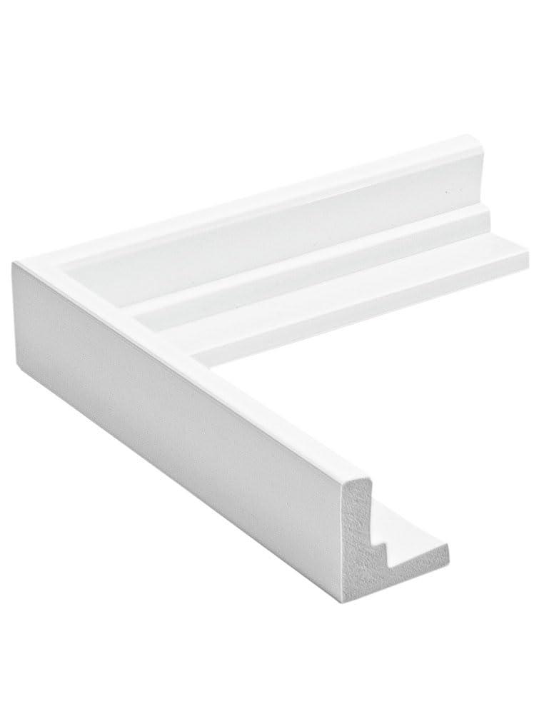 WHOLESALE ARTS AND FRAMES WHOLESALE ARTS AND FRAMES Floater Picture Frame Set of 2. 24x30 White 2-1/8\" Polystyrene Floating Frame for 0.75 1.5 1.75 Stretched Canvas Wholesaleartsframes-com 3592 Series Made in USA