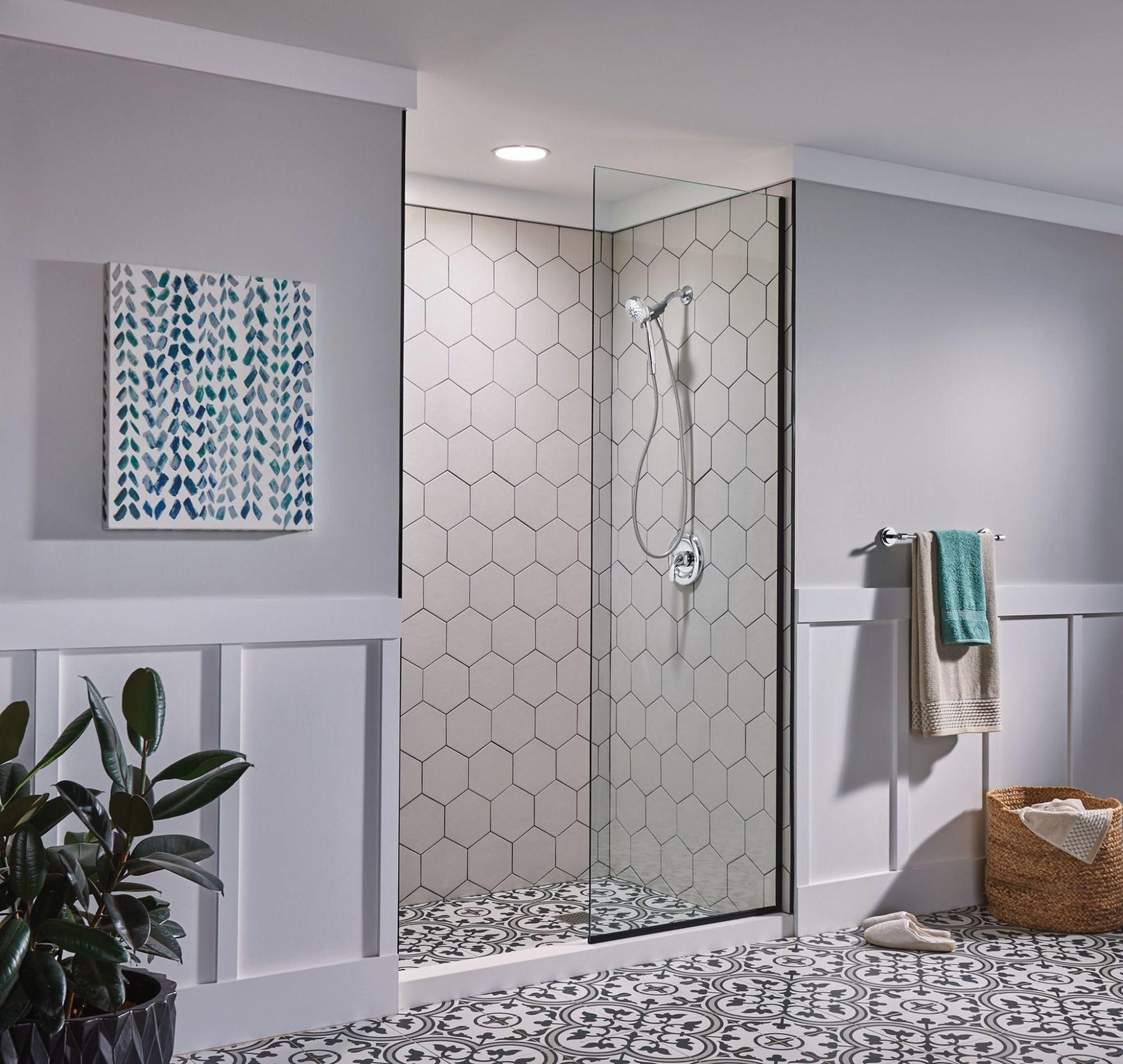 Moen Moen Engage Magnetix Chrome 3.5-Inch Six-Function Detachable Handheld Showerhead with Magnetic Docking System, 26100