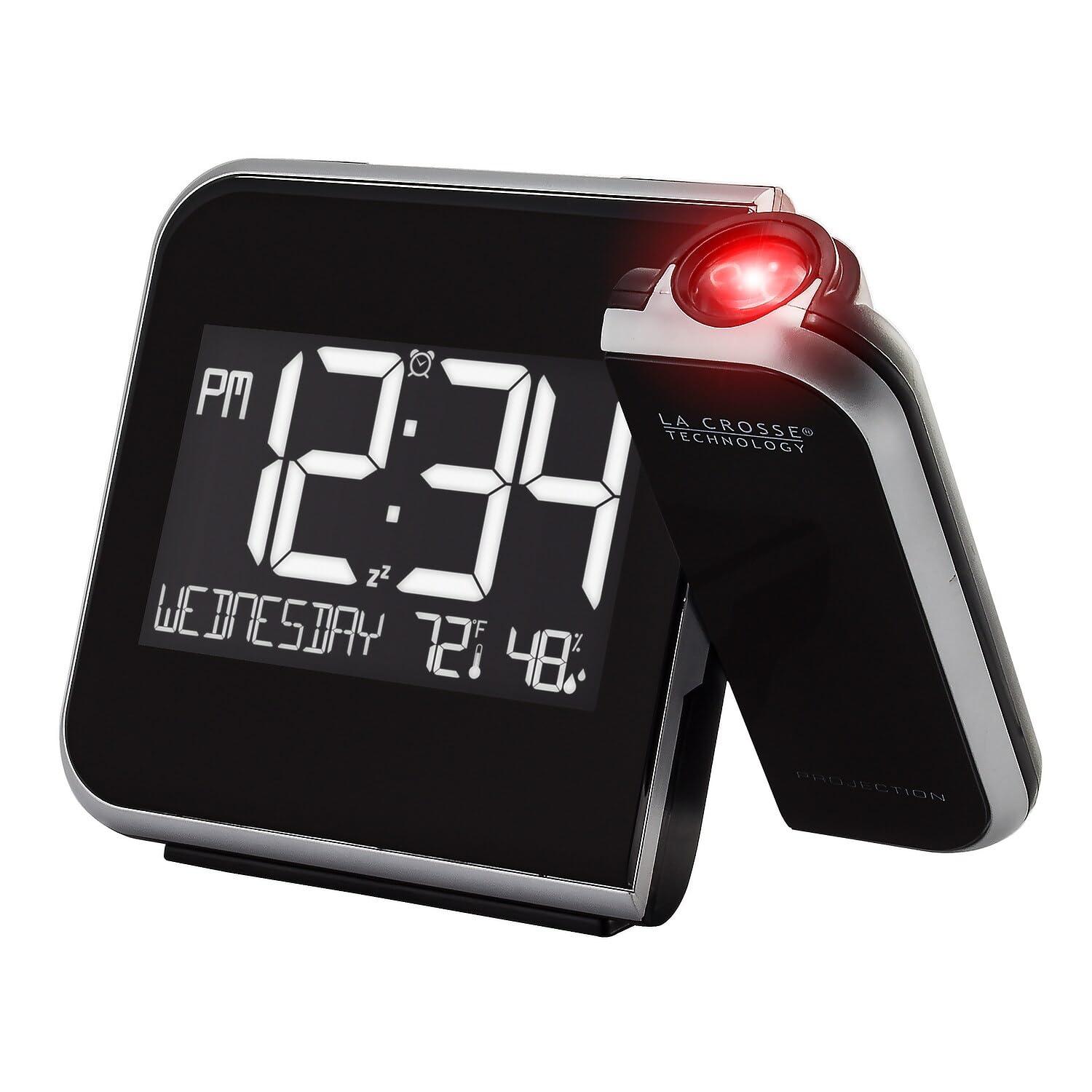 La Crosse Technology La Crosse Technology Projection Alarm Clock with Indoor Temperature and Humidity (616-1412)