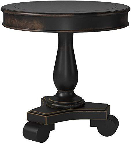 OSP Home Furnishings OSP Home Furnishings Inspired by Bassett Avalon Round Accent Table, Antique Black, (BP-AVLAT-YCM1-osp)