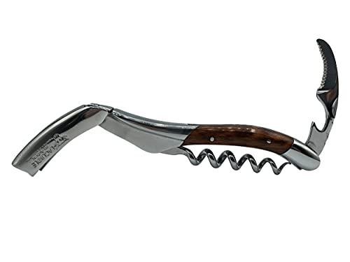 LAGUIOLE EN AUBRAC L Laguiole En Aubrac Sommelier Waiter's Corkscrew, Amourette Handle, Wine Opener With Foil Cutter & Bottle Opener, Polished Bolster