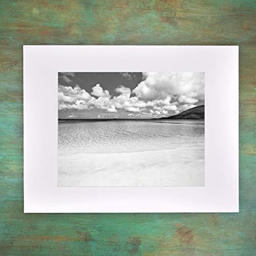 Catch A Star Fine Art Black and White Beach Photography Coastal Island Art 8x10 Matted Print