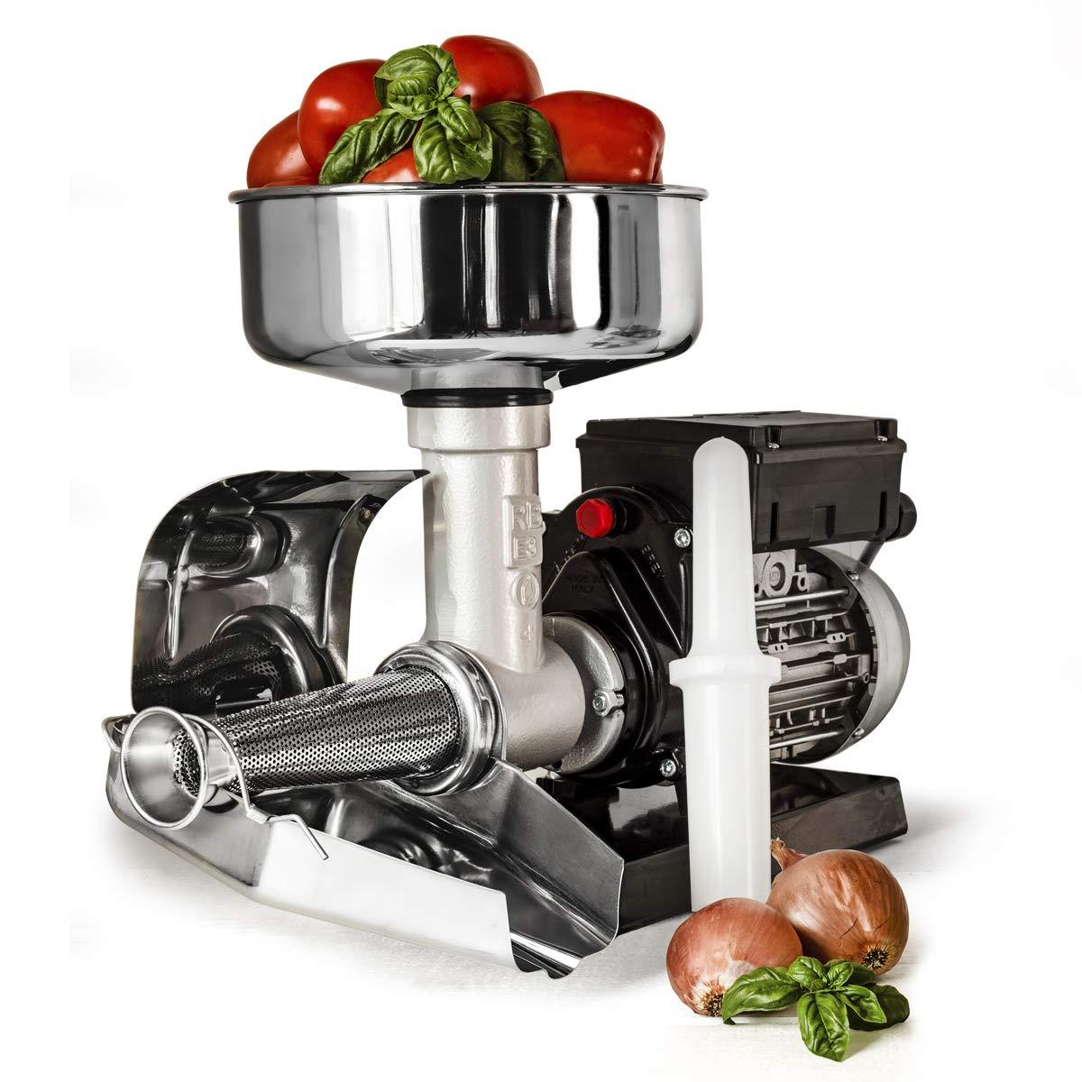 Raw Rutes Raw Rutes - Electric Tomato Strainer Machine - Made in Italy - Perfect for Canning Tomato Purees, Sauces and More! (No. 3)