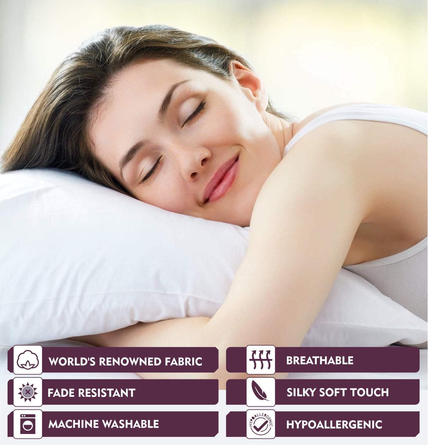 MYNEX Presents 4 PC Sheet Set 100% Egyptian Cotton 600 TC Premium Sheet Set, Soft & Luxurious Long Staple Italian Finish Comfy Bedding Set Comes with 21\" Deep Pocket King White