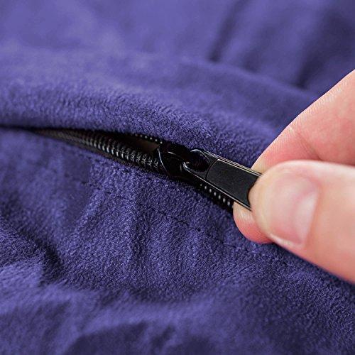 Chill Sack Chill Sack Bean Bag Chair: Giant 4' Memory Foam Furniture Bean Bag - Big Sofa with Soft Micro Fiber Cover - Purple