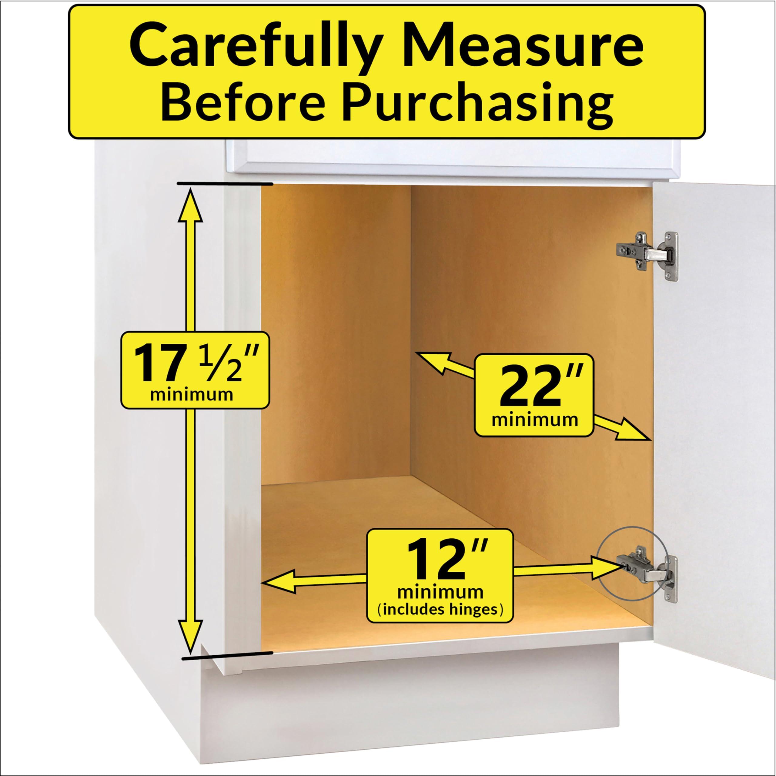 LYNK PROFESSIONAL LYNK PROFESSIONAL SELECT Pull Out Cabinet Organizer - 11\" x 21\" - Slide Out Drawer for Kitchen Cabinets - Sliding Pantry Shelves - Roll Out Shelf for Pots, Pans, Lifetime Ltd Warranty - 2 Tier