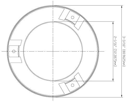 Tyco Tyco LFII White Flat Cover Plate - 139 Degrees