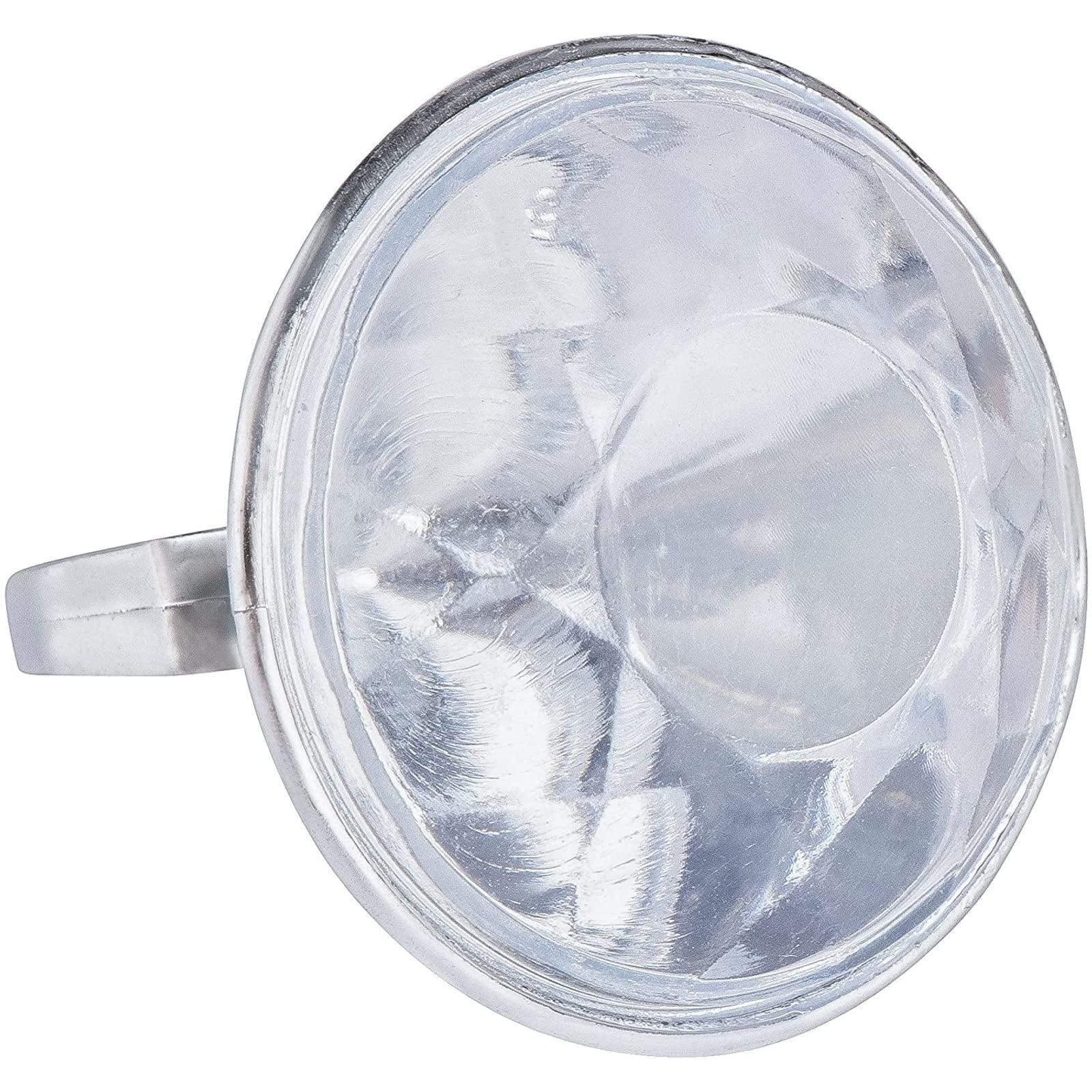 BLUE PANDA BLUE PANDA 36 Pack Plastic Diamond Rings for Bridal Shower Game, Bulk Set for Bachelorette Party Favors (1 x 1.5 In)