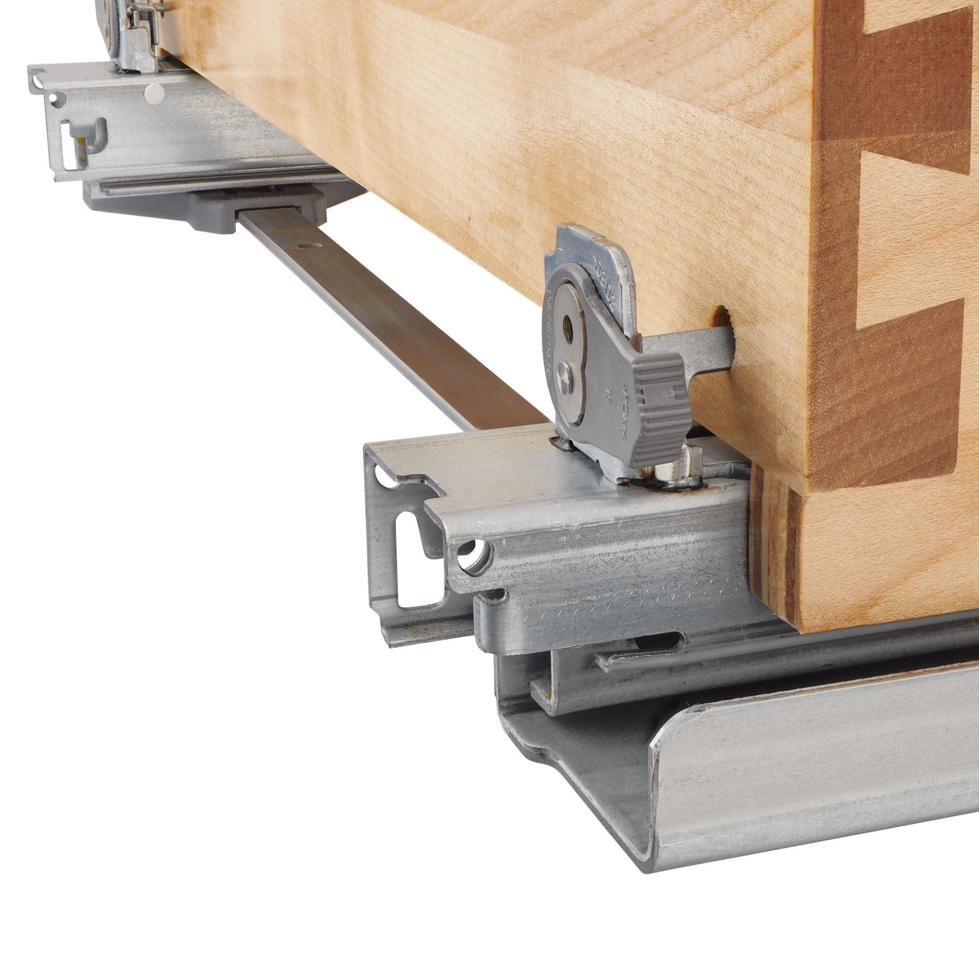 Rev-A-Shelf Rev-A-Shelf 10.25\" Pull Out Storage Organizer for Base Kitchen/Bathroom Cabinets w/Soft-Close Full Extension Slides & Adjustable Shelves, 448-BCSC-9C