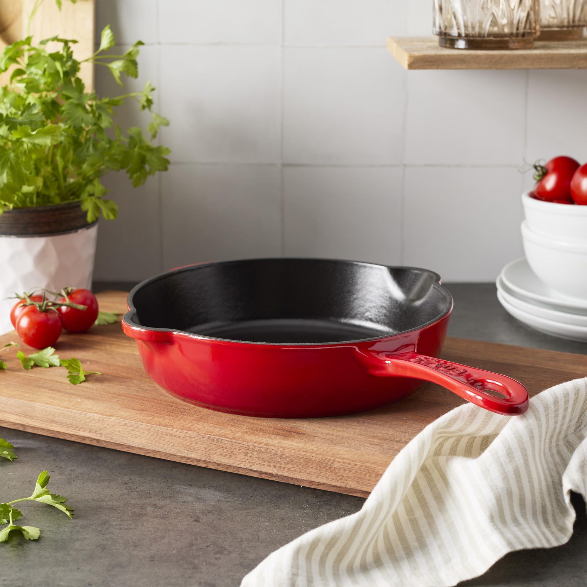 STAUB STAUB Fry Pans Cast Iron 8.5-inch Traditional Deep Skillet-Cherry