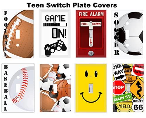 Create-A-Mural Fire Alarm Cool Light Switch Plate Cover for Teens Room Fun Novelty Gift Decorative Decor Bedroom (Fire Alarm)