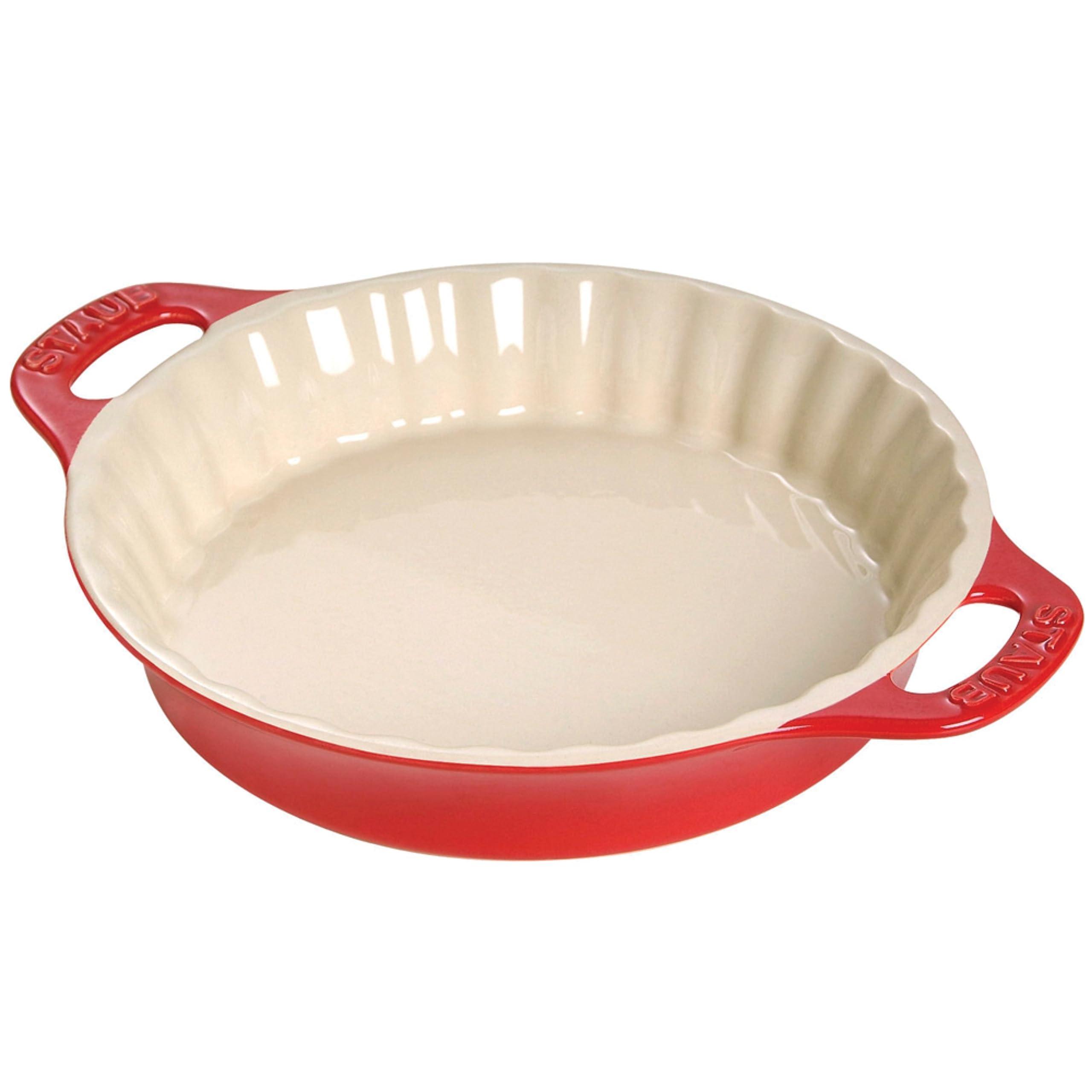 STAUB STAUB Ceramics Bakeware-Pie-Pans Dish, 9-inch, Cherry