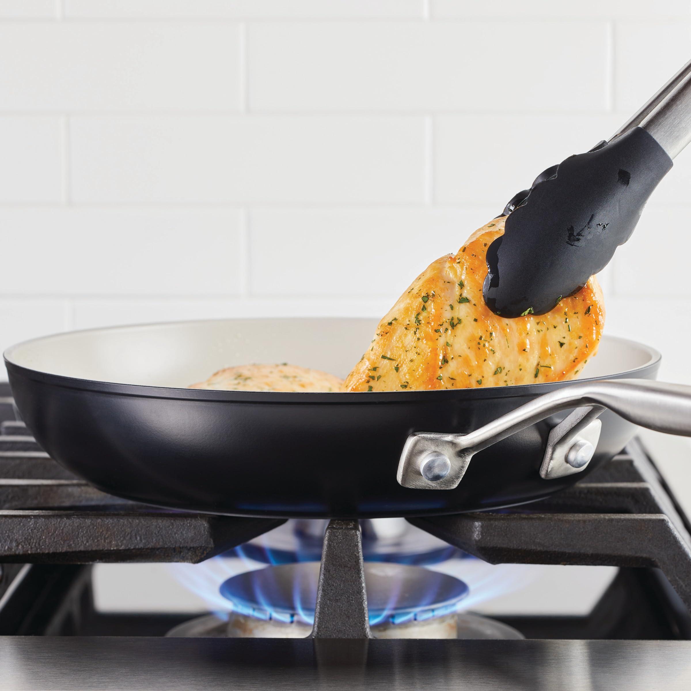 KitchenAid KitchenAid Hard Anodized Ceramic Nonstick Frying Pan/Skillet, 12.25 Inch, Matte Black