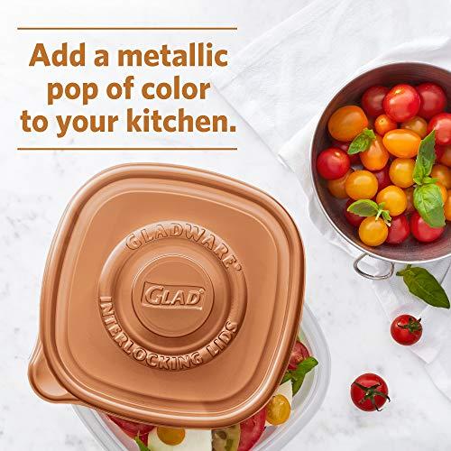 Glad GladWare Home Tall Entree Food Storage Containers, Large Square Holds 42 Ounces of Food, 3 Count Set - 6 Pack | With Glad Lock Tight Seal, BPA Free Containers and Lids (18 Total Containers)