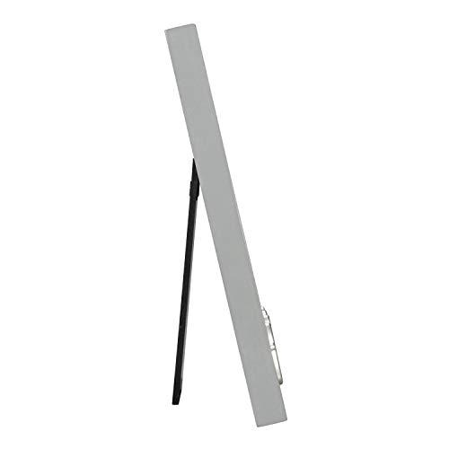 Malden Malden International Designs 4x6 or 5x7 The Girls! Distressed Expressions Picture Frame Silver Finish The Girls! Word Attachment Gray Textured Wood Grain Finish MDF Frame White Beveled Mat