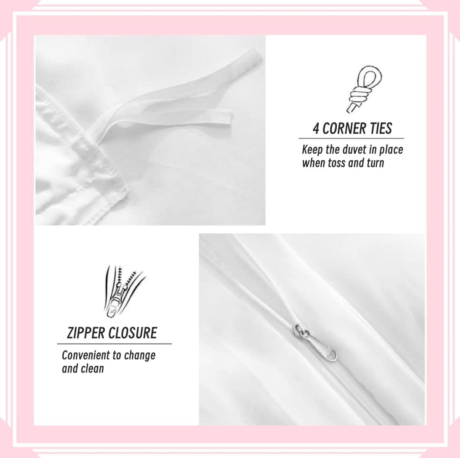 HRBK HRBK Blue Monkey Duvet Cover King - Animal Pattern Bedding Set Super Soft Comforter Cover + 2 Pillowcases 20\"x36\", 110gsm Microfiber Comfortable Duvet Covers 3 Piece with Zipper