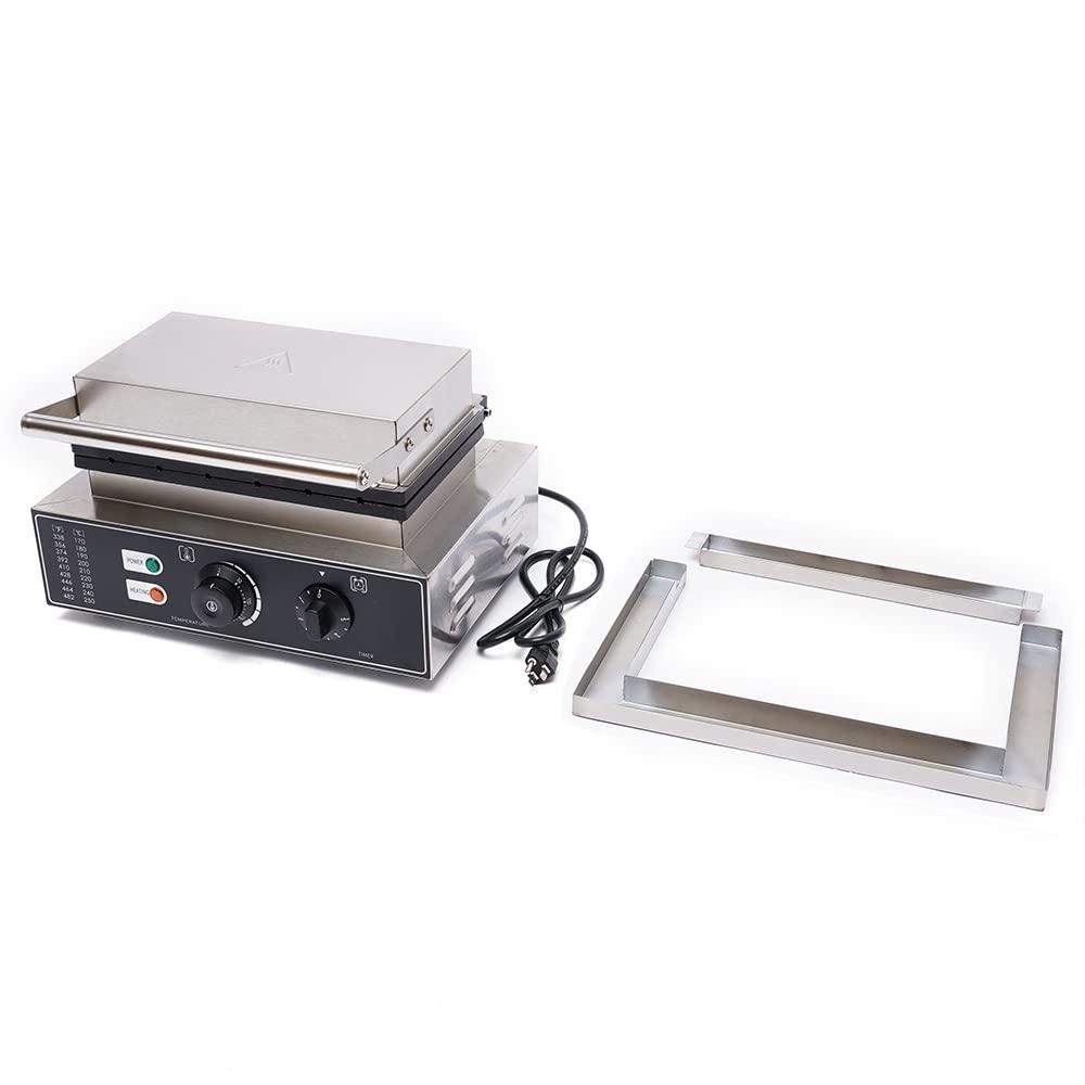 Hteedy Hteedy Electric Stick Waffle Maker, 1550W Commercial Nonstick Waffle Maker 6 Sticks Electric Waffle Baker Machine Non-Stick Stainless Steel Baker Machine, Temperature 50-300 (122-572)