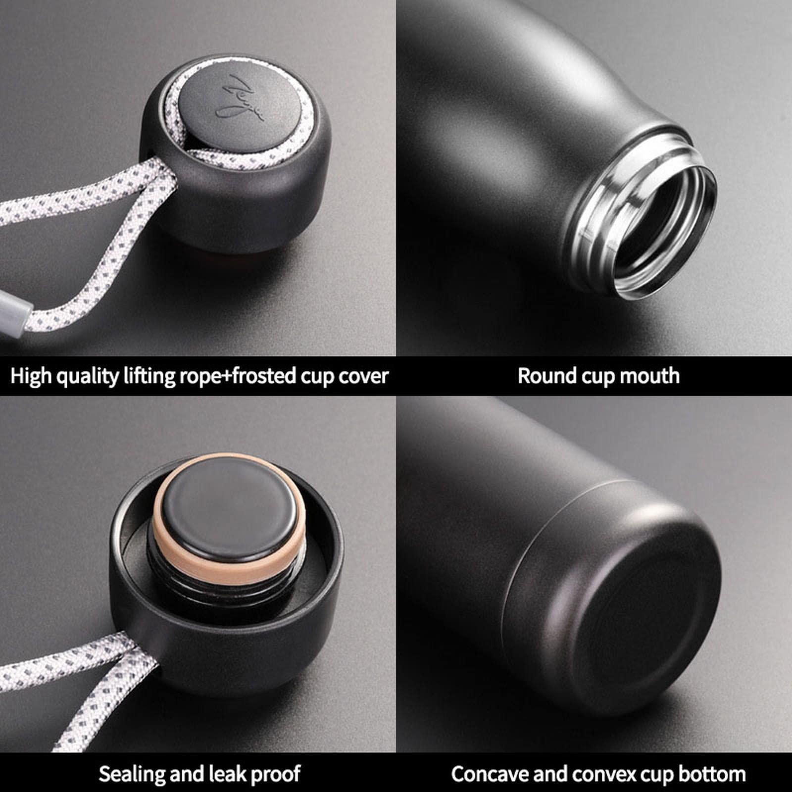 Gooddyiyukey Insulated Water Bottle,18 Oz Double Wall Wide Mouth Stainless Steel Water Bottles Leak Proof Vacuum Water Bottles,Metal Water Bottle Kids,Thermos Water Bottle for Hiking Sports Travel Office Gym